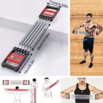 BUFFER® Göğüs Genişletme ve Kuvvet Egzersiz Aleti – 5 Yaylı 5 Kademeli Ayarlanabilir Fitness ve Kuvvet Antrenmanı Ekipmanı - Görsel 5