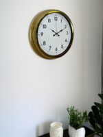 Classic White Gold 40 Cm Metal Duvar Saati - Görsel 3