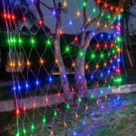 BUFFER® 1x2 Metre Dekoratif File Ağ Perde 192 LED 8 Animasyonlu Farklı Işık Modu RGB Fişli