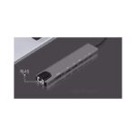 MacBook ve Laptop Uyumlu Çok Fonksiyonlu USB-C Dönüştürücü - Alüminyum Gövdeli Hub - Görsel 3