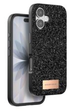 Mey İthalat®   iPhone 17 Bright Simli Kapak - Siyah