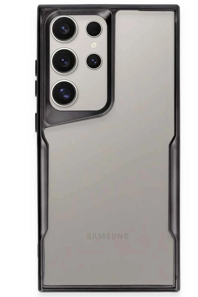 Mey İthalat®  Samsung Galaxy S23 Ultra Kılıf Boyi Silikon Kapak - Siyah