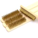 BUFFER® Metal Telli Fırça Ahşap Saplı Pas Kir Sökme Temizleme Fırçası - Görsel 2