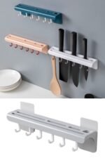 BUFFER® Pratik Çoklu Bıçak Askısı Mutfak Bıçak Düzenleyici Organizer Dayanıklı Bıçaklık - Görsel 8
