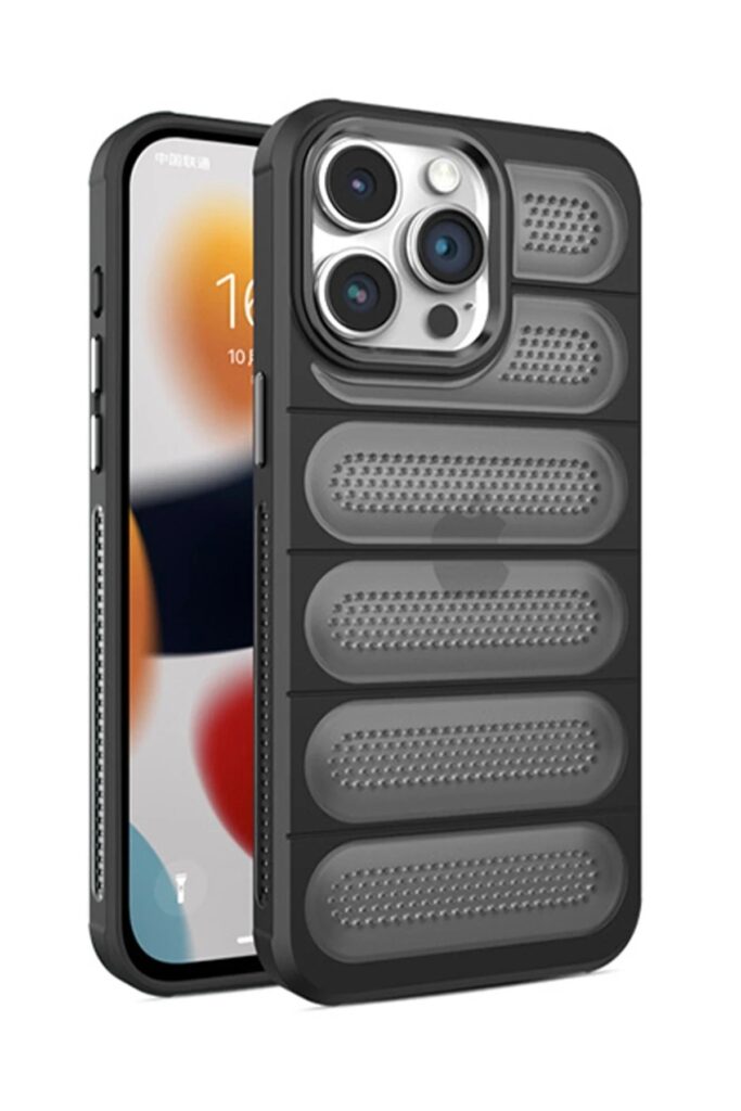 Mey İthalat®  iPhone 15 Pro Kılıf Airmax Silikon Kapak - Siyah