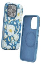 Mey İthalat®  iPhone 16 Pro Max Flower Series Magsafe Kapak - Mavi - Görsel 2
