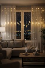 10 Sarkıtlı Kumandalı Dekoratif Top İçi Mini Toplu LED Günışığı Rengi Dekoratif Aydınlatma - Görsel 7