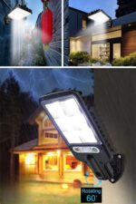 BUFFER® 3 Farklı Işık Modlu Güneş Enerjisiyle Şarj Olan Dış Mekan Uyumlu Kumandalı Solar Duvar LEDİ - Görsel 8