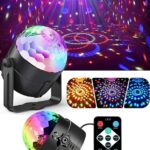 Kumandalı Sese Duyarlı Çok Renkli LED Disko Topu - Lazer Işıklı Parti Küresi