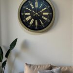 40 Cm Metal Antik Roma Eskitme Duvar Saati