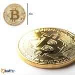 BUFFER® Bitcoin Madeni Hatıra Parası Madeni Bitcoin Hediye Sikke Para - Görsel 6