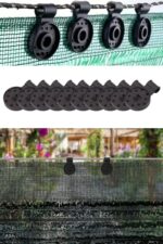 BUFFER® 10 Adet Güneşlik Filesi Sabitleme Klipsleri, Gölgelik Bezi ve Brandalar İçin Dayanıklı Plastik Kelepçe Kancaları - Görsel 6