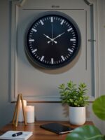 Black Baseline 40 Cm Metal Duvar Saati - Görsel 5