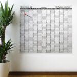 BUFFER® 2020 Yıllık Planlayıcı Manyetik Duvar Stickerı Takvim 110x100 cm - Görsel 2