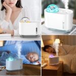 BUFFER® Uzay Ayısı 300 ML USB Hava Nemlendirici – LED Işıklı Masaüstü Buhar Makinesi, Yatak Odası & Çocuk Odası İçin Ortam Nemlendirici - Görsel 3