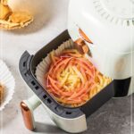 BUFFER® 50 Adet 20 cm Air Fryer Pişirme Kağıdı Tek Kullanımlık Yağ Geçirmez Yuvarlak Tabak Model PVC - Görsel 2
