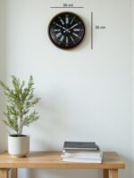 36 Cm Kahverengi Dekoratif Duvar Saati - Görsel 5