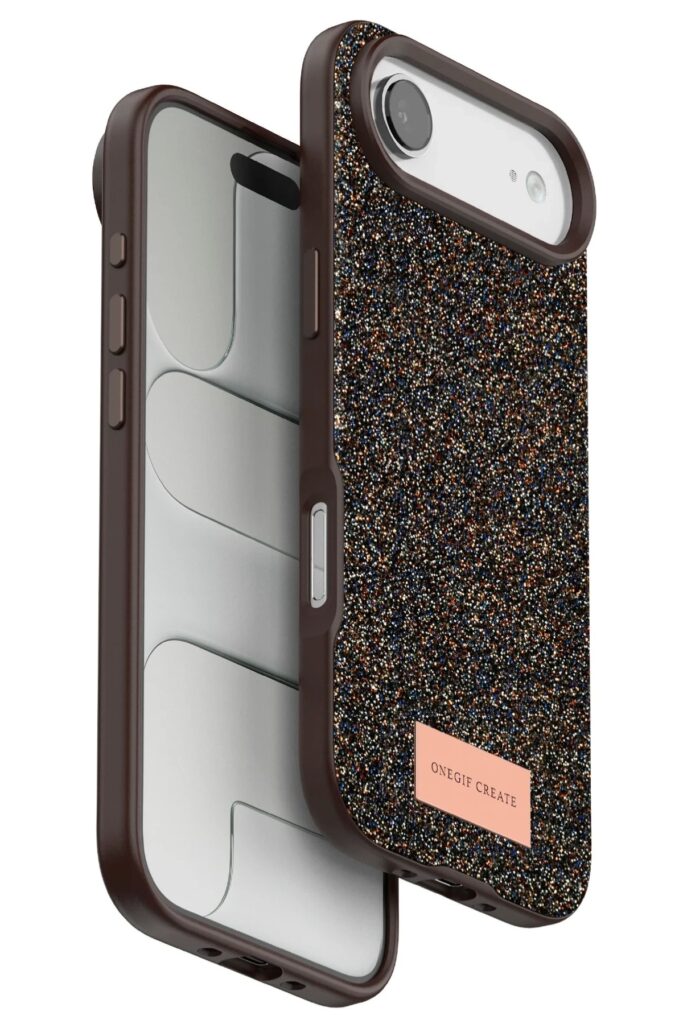 Mey İthalat®   iPhone 17 Air Bright Simli Kapak - Gold