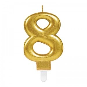 Mey İthalat® 8 Rakam Mum Gold Renk