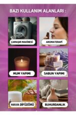 Favori 10'lu Set Esansiyel Uçucu Yağ Buhurdanlık Hava Nemlendirici Aroma Difüzörü Kokusu Esans - Görsel 4