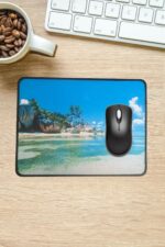 BUFFER® 25x32 cm Küçük Boy Mouse Pad Manzara Ada - Görsel 6