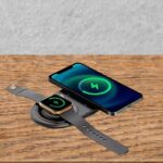BUFFER® 2si 1arada Kablosuz Saat,Kulaklık ve Telefon Hızlı Şarj Etme Aparatı - Görsel 4