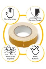 BUFFER® Çok Amaçlı Tüm Yüzeylerde Kullanıma Uygun Beyaz Çift Taraflı Köpük Sünger Montaj Bant - Görsel 8