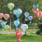 BUFFER® Dekoratif Renkli Kağıt Dilek Feneri Balonu Renkli Uçan Balon - Görsel 8