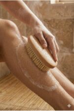 Doğal Vücut Fırçası – Kuru Fırçalama, Masaj ve Peeling Etkili Cilt Bakım Fırçası - Görsel 3