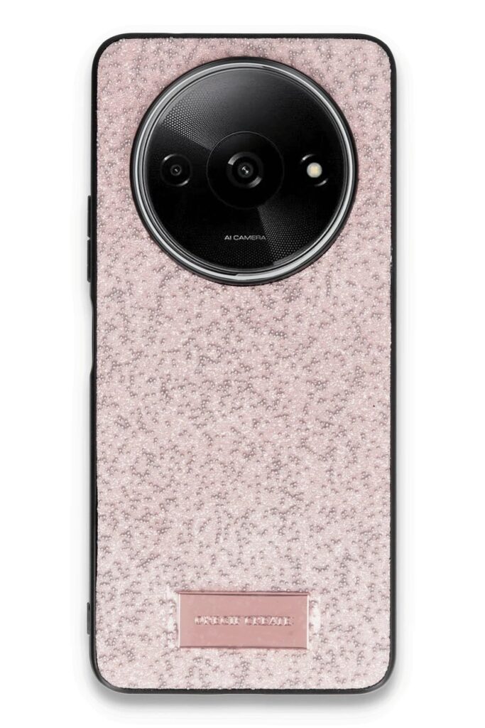 Mey İthalat®   Redmi A3 4G Bright Simli Kapak - Pembe