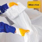 BUFFER®  Boya Badana Eşya Koruma Hışır Örtüsü 280cm x 15 mt  Yapışkanlı Hışır Örtü - Görsel 3
