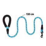 BUFFER® Reflektörlü Fosforlu Köpek Gezdirme Halatı Tasma Kayışı Metal Kancalı 130 cm - Görsel 4
