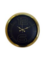Elite Luxury Gold 40 Cm Metal Duvar Saati - Görsel 4