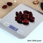 BUFFER® TF 1002 Hassas Ölçümlü  Maksimum 5 Kg Kapasiteli Led Ekran Platin Dijital Mutfak Tartısı - Görsel 7