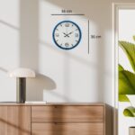 36 Cm Mavi Dekoratif Duvar Saati - Görsel 4