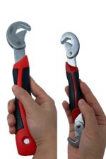 BUFFER® Çok Fonksiyonlu Ergonomik  Ayarlanabilir Büyük Küçük Akıllı Pense Anahtar 2li Set - Görsel 6