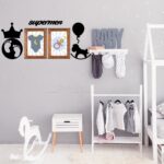 BUFFER® DECO103 Supermen Dekoratif Duvar Süsü Tablo Aksesuar Ahşap Tasarım Hediye Pano Sticker Seti - Görsel 7