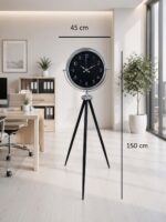 Krom Zarif Tripod Ayaklı Saat - Görsel 4