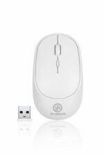 BUFFER® Beyaz Renkli Ergonomik Sessiz Kablosuz Mouse – USB Alıcılı, Ofis ve Oyun İçin Konforlu Bilgisayar Faresi MS6310 - Görsel 6