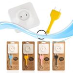 BUFFER® Yapışkanlı Priz Görünümlü Kapı Duvar Tipi Anahtarlık Askılık - Görsel 2