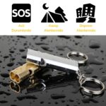 BUFFER® SOS Acil İmdat Düdüğü Alüminyum Islık Anahtarlık Kamp Yürüyüş Aksesuar Araçları - Görsel 6