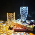 BUFFER® Balık Süzgeç Model USB Şarjlı Kumandalı 16Farklı Işık Modlu Masa Üstü Kristal Akrilik Led - Görsel 2
