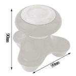 BUFFER® USB Şarjlı Mini Çok Fonksiyonlu Üçgen Şekilli Titreşimli Mini Masaj Aleti - Görsel 4