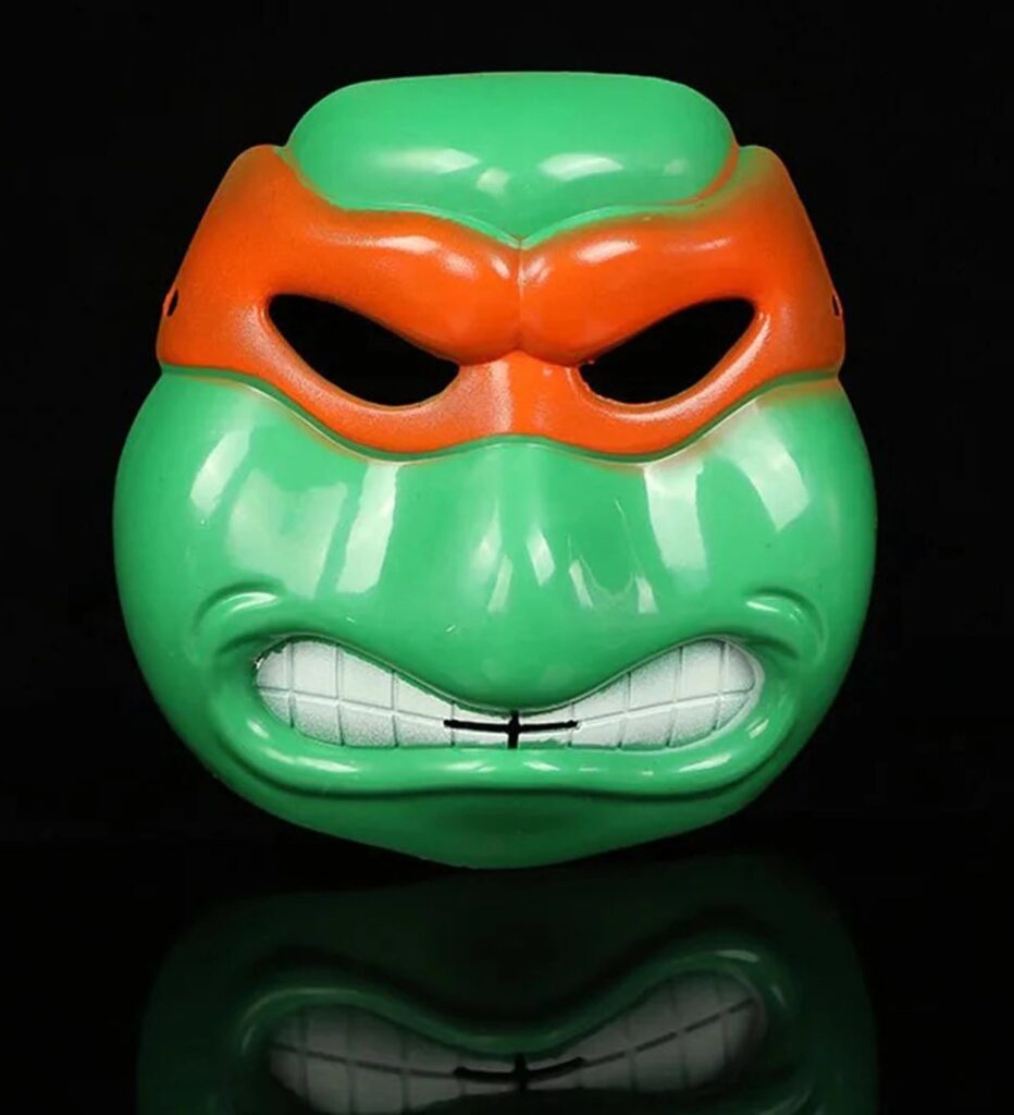 Mey İthalat® Ninja Kaplumbağalar Maskesi Michelangelo Maskesi
