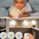 BUFFER® 3lü Uzaktan Kumandalı Pilli Yapışkanlı Kablosuz Led Spot Lambalar - Görsel 7