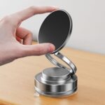BUFFER® Vakumlu Manyetik Telefon Tutucu – Güçlü Vakum 360° Döner Araç İçi Telefon Standı, Ultra Sabit Manyetik Destekli Mobil Cihaz Aparatı - Görsel 4