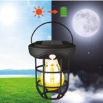 BUFFER® Solar Kamp Feneri – Güneş Enerjili, Otomatik Şarj ve Gece Işığı, Taşınabilir ve Asılabilir LED Dış Mekan Lamba - Görsel 4