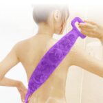 BUFFER® Çift Taraflı Banyo Hamam Lifi Silikon Masajlı Yumuşak Duş Lifi Uzun Ömürlü Hazır Banyo Keses - Görsel 2