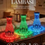 Kristal Masa Lambası Rgb Renk Değiştiren Gece Lambası 16 Renk Ve 4 Mod Dokunmatik Kontrol