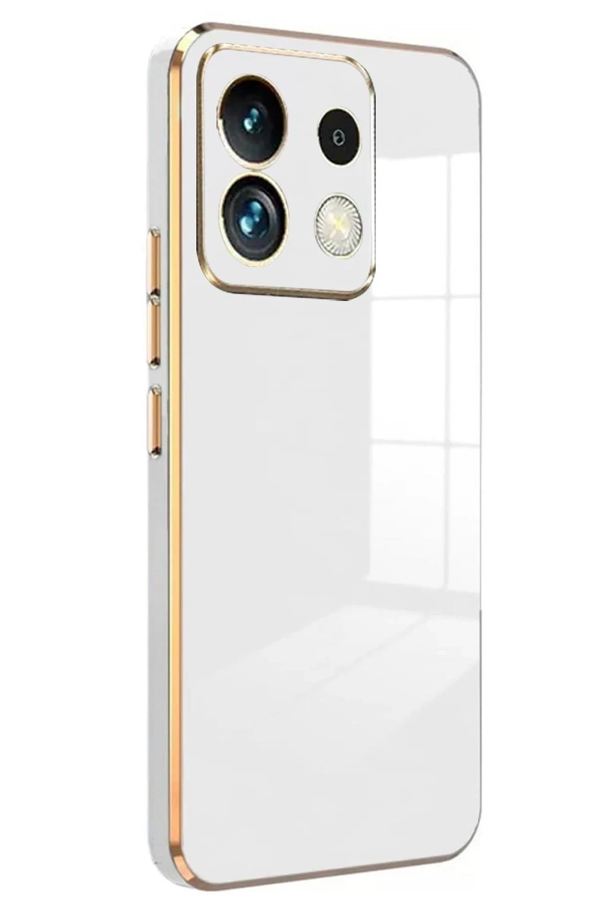 Mey İthalat® Poco M6 Pro 4G Kılıf Volet Silikon - Beyaz Mey İthalat® Poco M6 Pro 4G Kılıf Volet Silikon - Beyaz